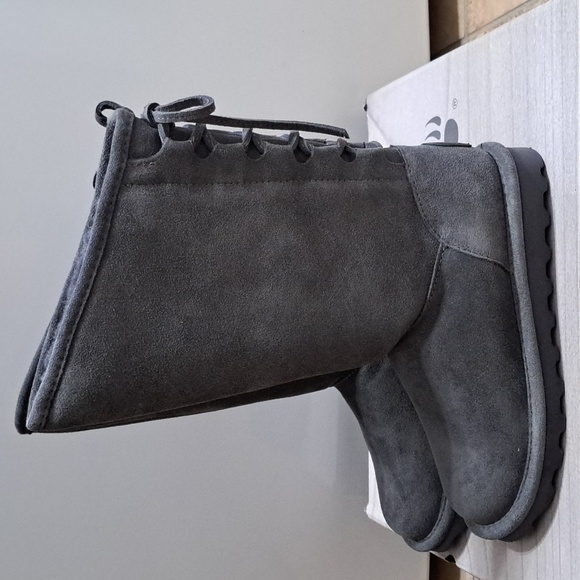 Bear>Phyll suede laced-boots with neverwet] - Picture 3 of 14